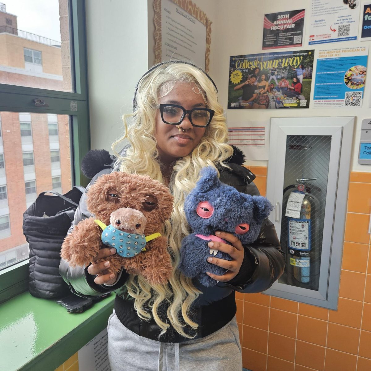 Senior Dayoina Singh holding Fugglers.
